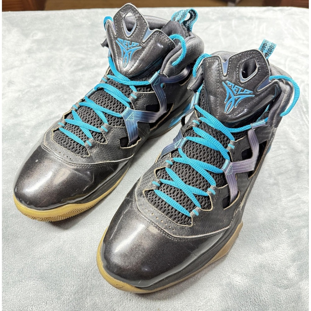 Air Jordan Melo M8 Advance Shoes Mens Size 12 Basketball Black Blue 551879-008